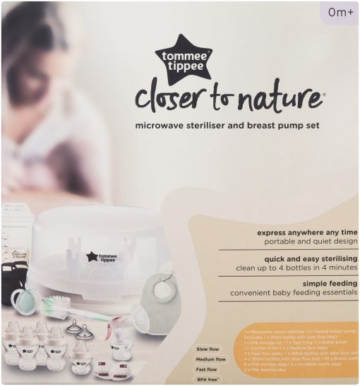 Microwave Steriliser & Breast Pump Set (New)