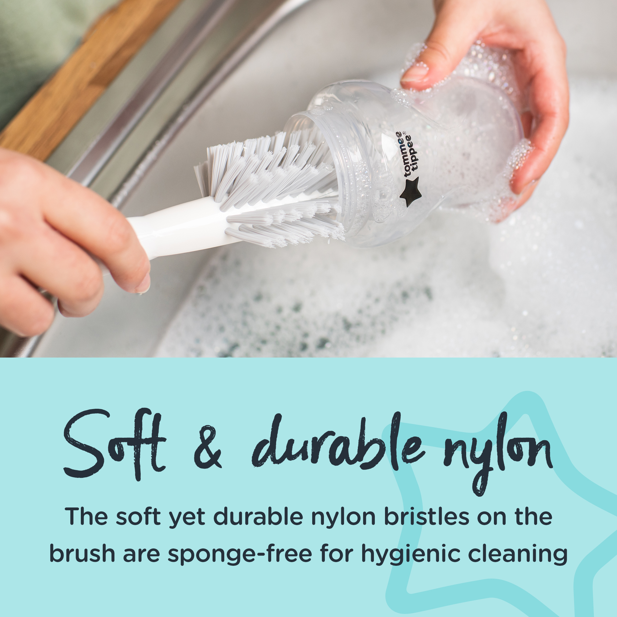 Tommee Tippee 2-in1 Bottle & Teat Brush - Image 6