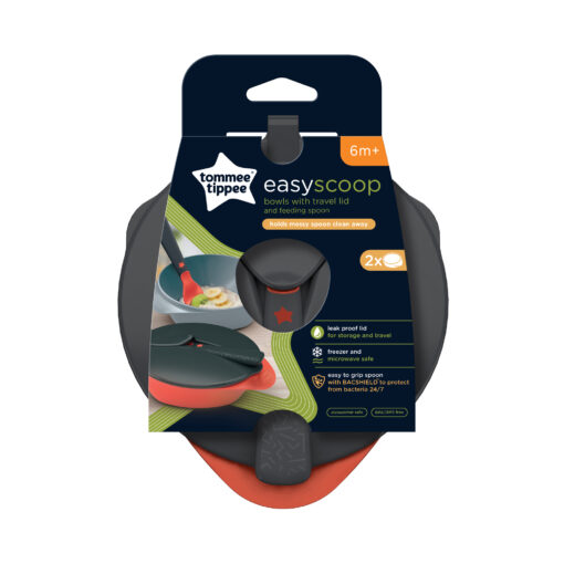 Tommee Tippee Easy Scoop Feeding Bowls With Travel Lid And Spoon - Image 5