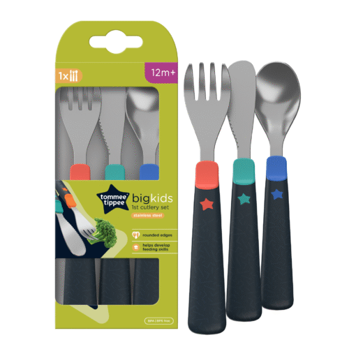 Tommee Tippee Big Kids Stainless Steel First Cutlery Set, - Image 4