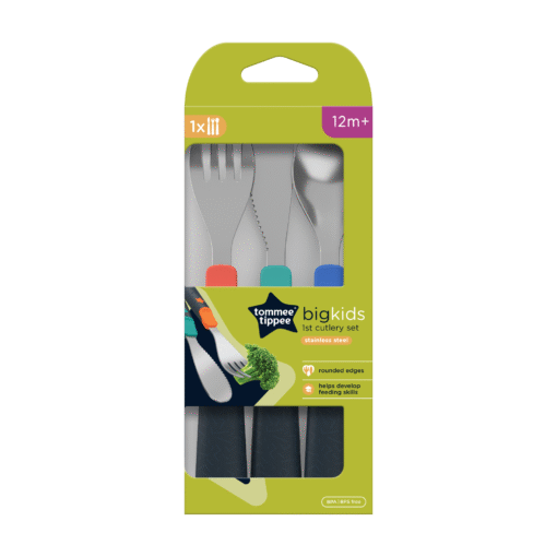 Tommee Tippee Big Kids Stainless Steel First Cutlery Set, - Image 5
