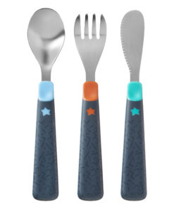 Tommee Tippee Big Kids Stainless Steel First Cutlery Set,