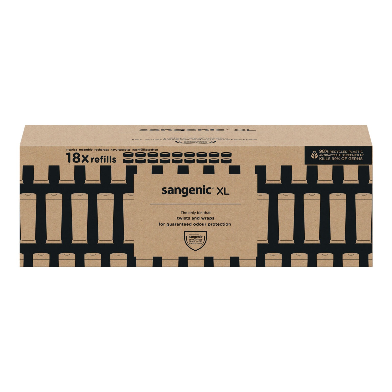 Twist & Click Nappy Disposal Bin EcoRefills 18pk Tommee Tippee Store