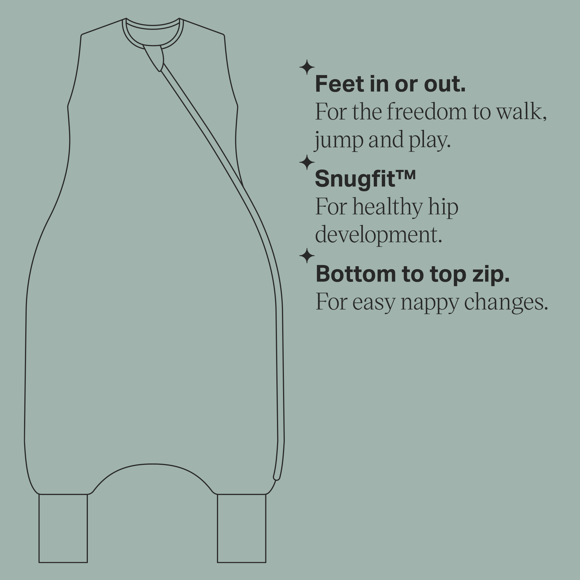 The Original Grobag Sky Grey Marl Steppee - Image 7