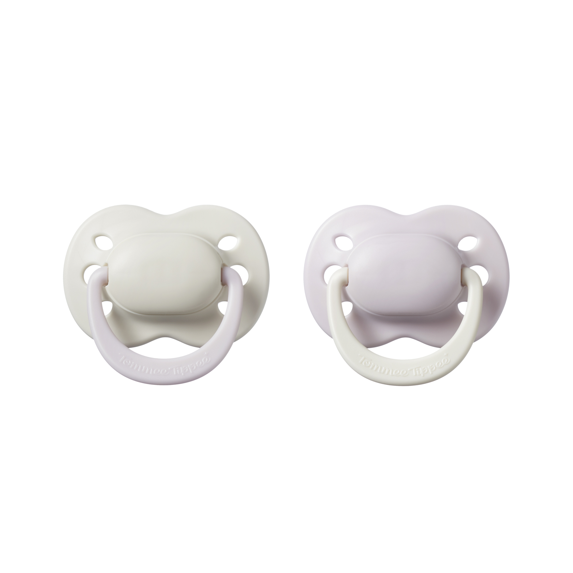 Newborn Soother 0-2m 2pk - Girl - Grey/White