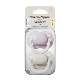 Newborn Soother 0-2m 2pk - Girl - Grey/White - Image 7