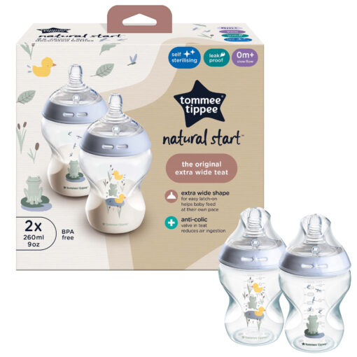 Tommee Tippee Natural Start 260ml Decorated Bottle 2pk - Boy - Image 5