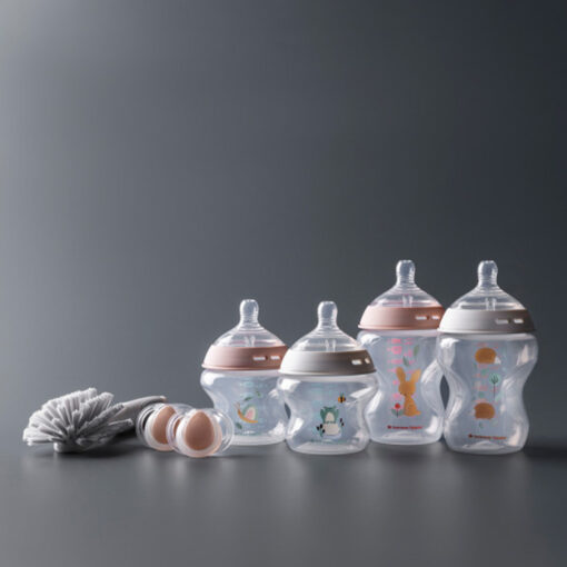Natural Start Self Sterilising Newborn Bottle Starter Set - Pink - Image 2