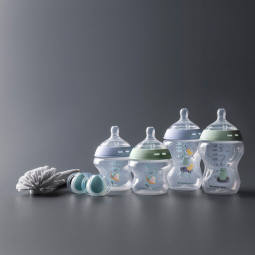 Natural Start Self Sterilising Newborn Bottle Starter Set - Blue - Image 2