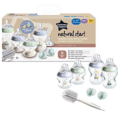 Natural Start Self Sterilising Newborn Bottle Starter Set - Blue - Image 5