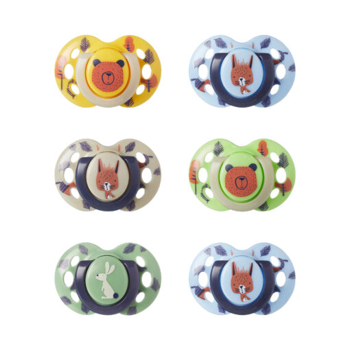 Ecomm Fun Soother 6-18m - Boy - 6 Pack