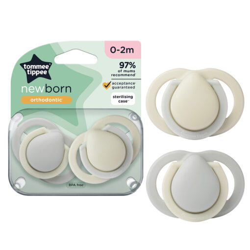 Newborn Soother 0-2m 2pk - Grey - Image 5