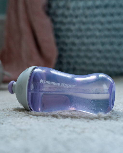 Tommee Tippee Essentials Sports Bottle 300ml - Purple - Image 2