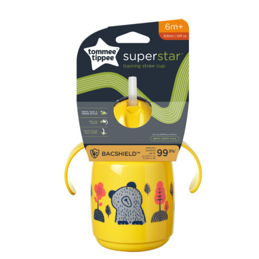 Superstar Trainer Straw Cup - Yellow - Image 3