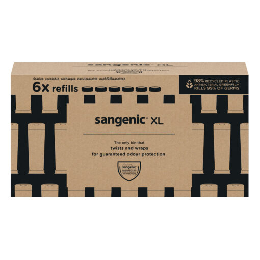 Twist & Click XL Nappy Disposal Bin Eco-Refills - 6pk - Image 12