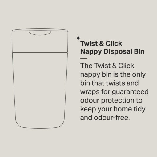 Tommee Tippee Twist And Click Advanced Nappy Bin Eco-Friendlier - Image 13