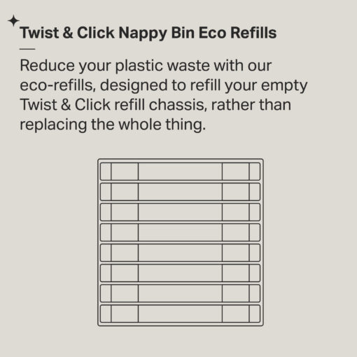 Tommee Tippee Twist And Click Advanced Nappy Disposal  Refills Eco-Friendlier - Image 11