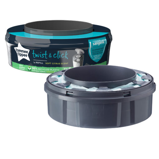 Tommee Tippee Twist And Click Advanced Nappy Disposal  Refills Eco-Friendlier - Image 5