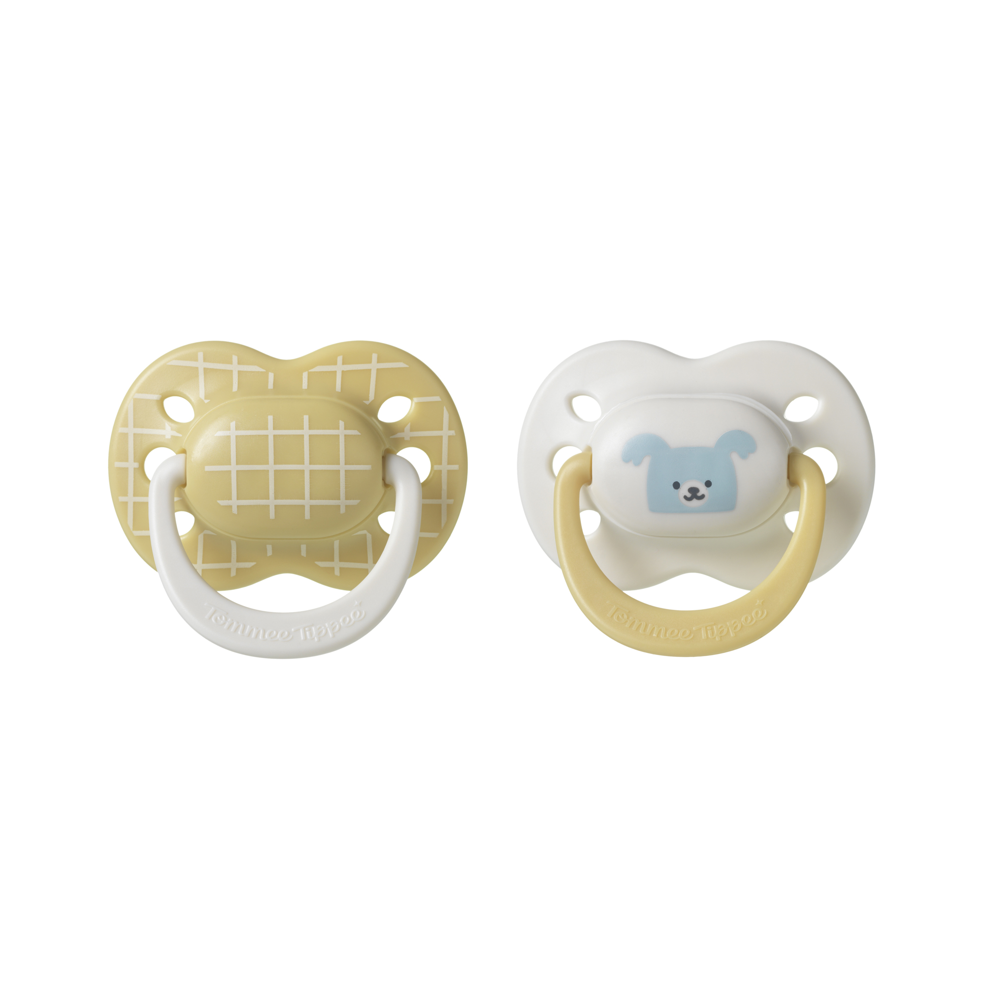 Tommee Tippee Ultra Fit Decorated Soother 0-6m 2pk - Boy - Yellow