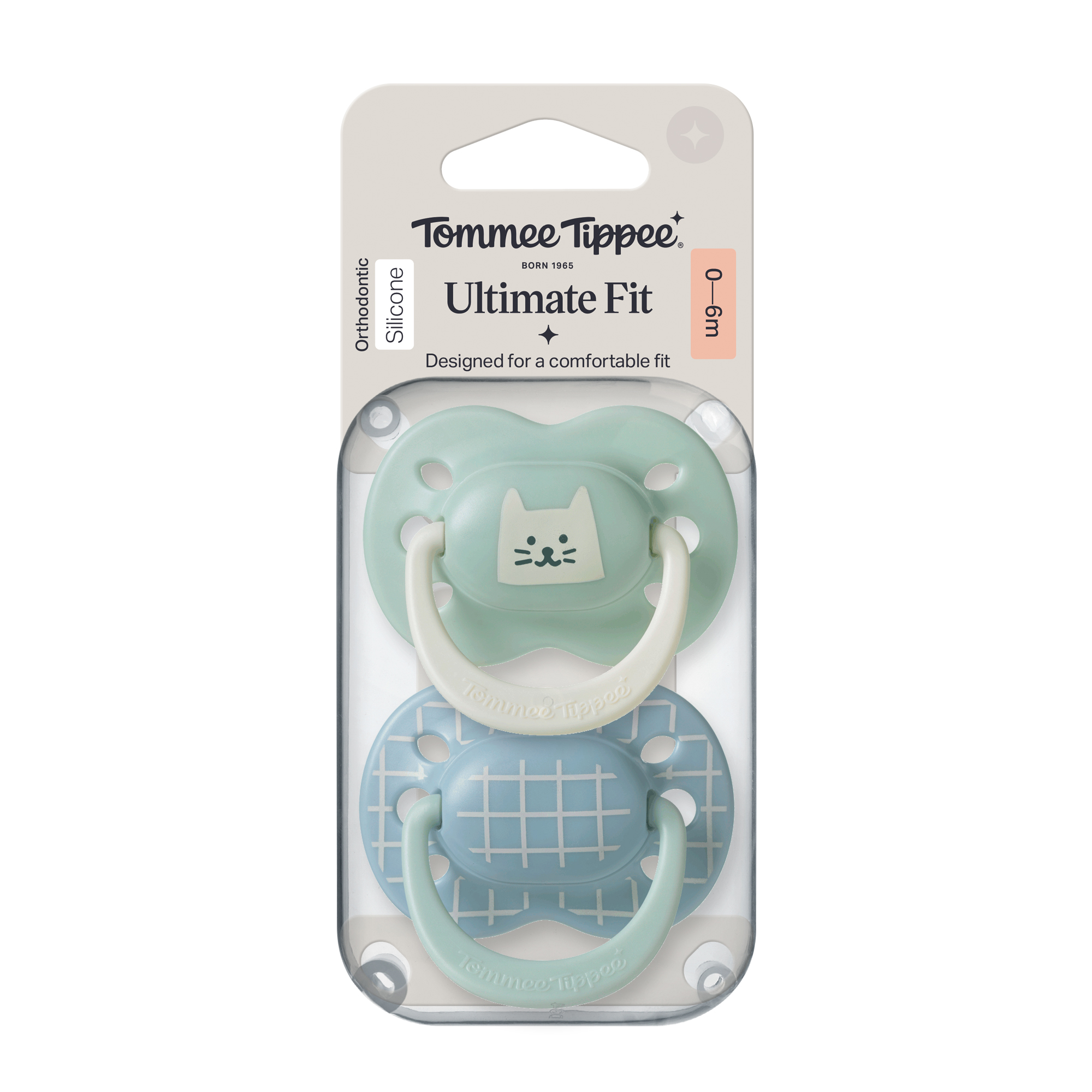 Tommee Tippee Ultra Fit Decorated Soother 0-6m 2pk - Boy - Green - Image 10