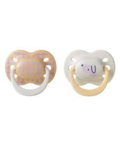 Tommee Tippee Ultra Fit Decorated Soother 0-6m 2pk - Girl - Peach