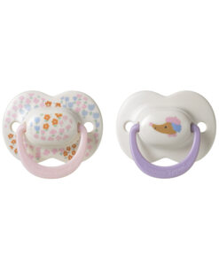 Tommee Tippee Ultra Fit Decorated Soother 6-18m 2pk - Girl - White