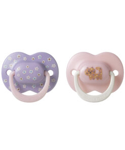 Tommee Tippee Ultra Fit Decorated Soother 6-18m 2pk - Girl - Purple