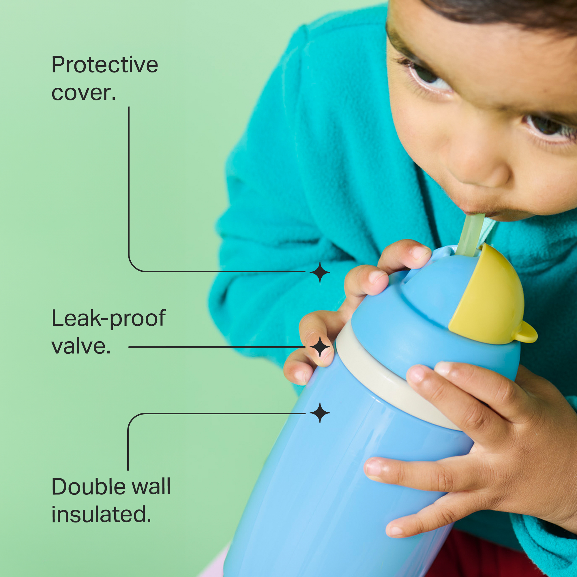 Insulated Active Straw 266ml - Boy - Image 12