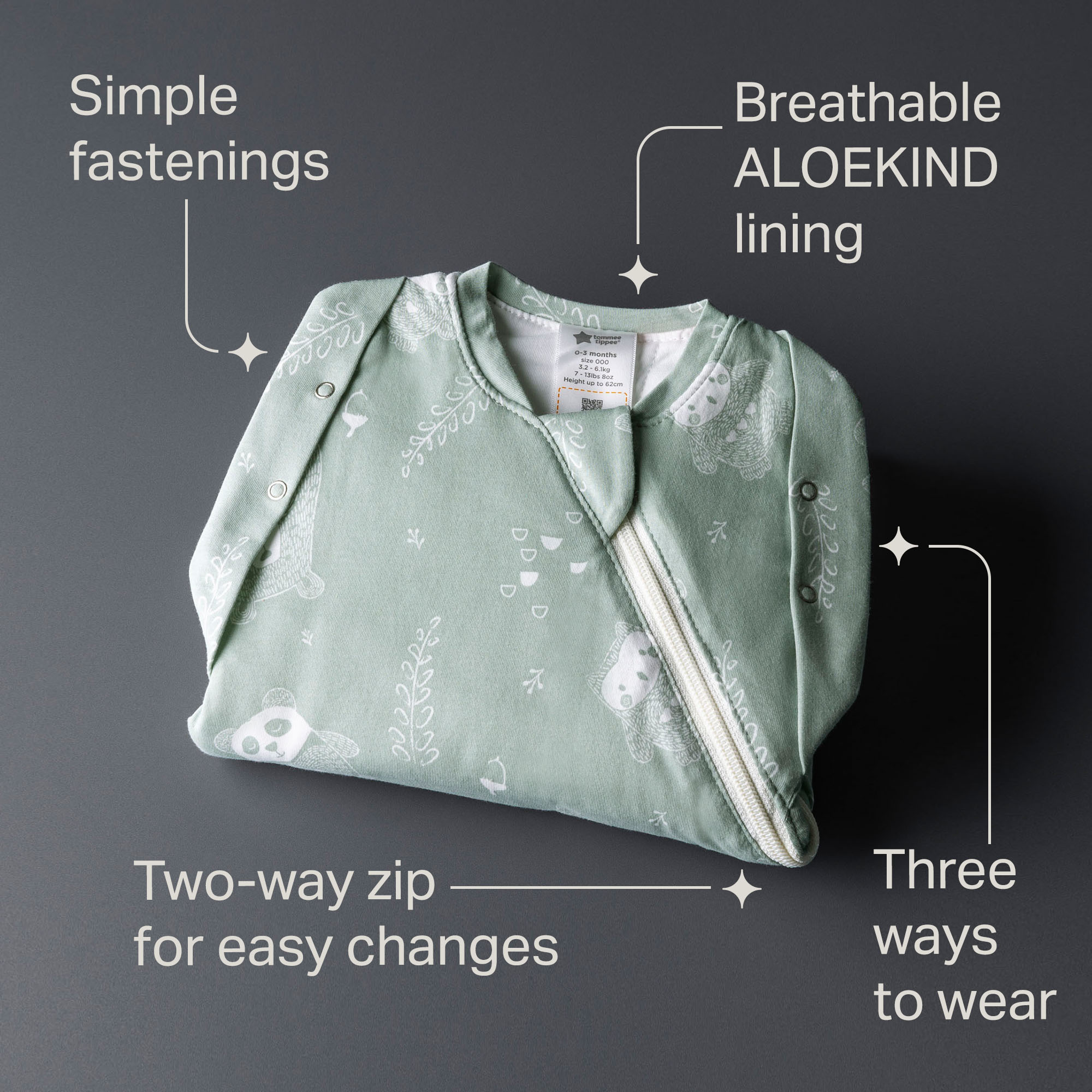 SWADDLEBAG 3-6M 1.0T WOODLAND FRIENDS - Image 8